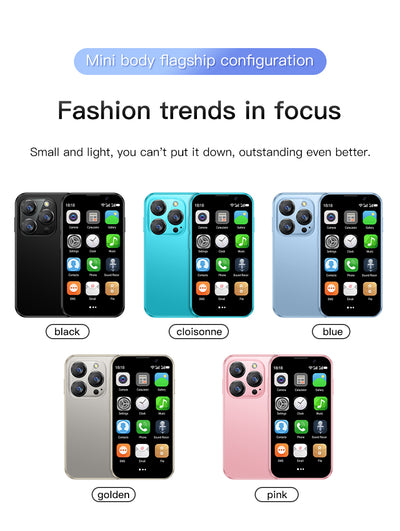 Mini Smartphone 2GB RAM 16GB ROM Android 9.0 Wifi Dual SIM Standby Play Store 3G WCDMA 3.0"Little Smart Cellphone New Version